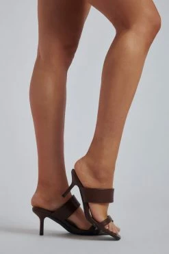 LFS Demi Thick Strap Mule - Chocolate