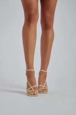 LFS All Accessories Brandy Ankle Strap Heels - Ivory 20 LFS All Accessories Brandy Ankle Strap Heels - Ivory
