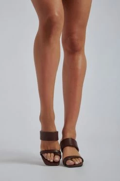 LFS Demi Thick Strap Mule - Chocolate