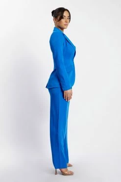 WNG All Bottoms Saskia Straight Leg Trousers - Cobalt Blue