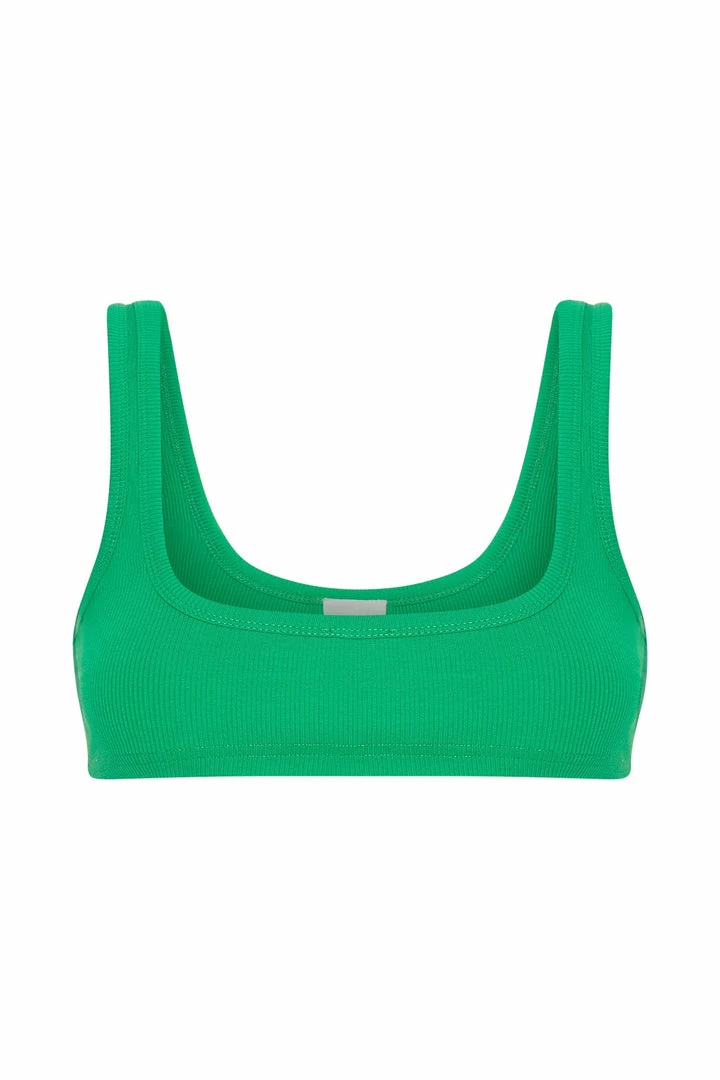 ROM Jackie Scoop Neck Crop Top - Bright Green All Tops 9 ROM Jackie Scoop Neck Crop Top - Bright Green All Tops