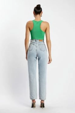 ROM All Tops London Ribbed Racer Back Bodysuit - Bright Green 9 ROM All Tops London Ribbed Racer Back Bodysuit - Bright Green