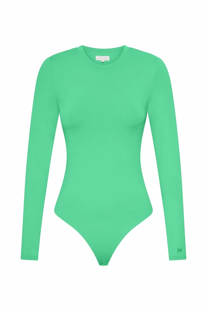 WXI Delilah Long Sleeve Crew Neck Bodysuit - Fresh Green 10 WXI Delilah Long Sleeve Crew Neck Bodysuit - Fresh Green