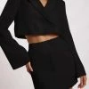 WNT Josie Crepe Mini Skirt - Black Two Piece Sets