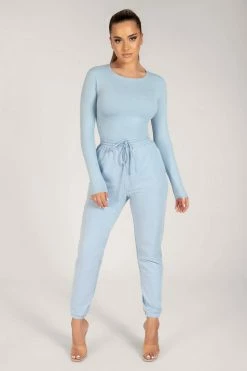 ROM Sylvia Loopback Joggers - Cornflower Blue