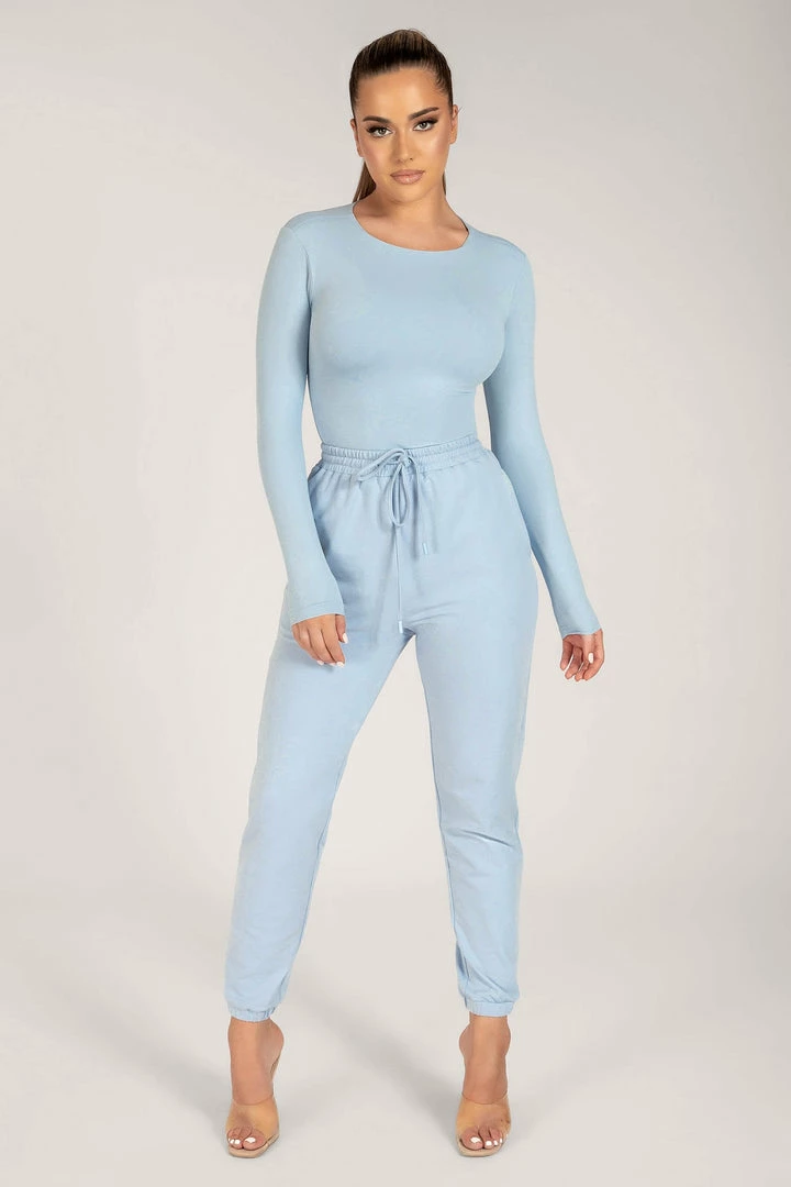 ROM Sylvia Loopback Joggers - Cornflower Blue 1 ROM Sylvia Loopback Joggers - Cornflower Blue