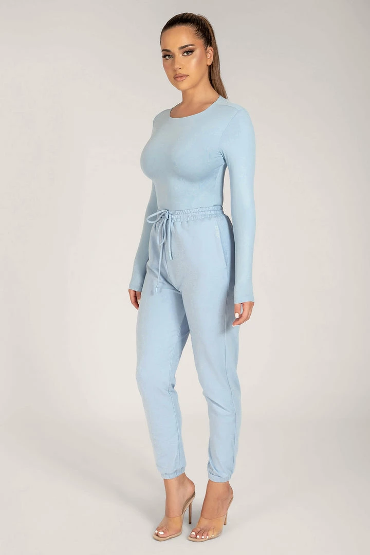 ROM Sylvia Loopback Joggers - Cornflower Blue 4 ROM Sylvia Loopback Joggers - Cornflower Blue