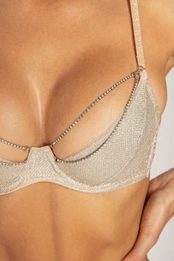ATX Katie Sparkle Jersey Bra - Champagne 12 ATX Katie Sparkle Jersey Bra - Champagne