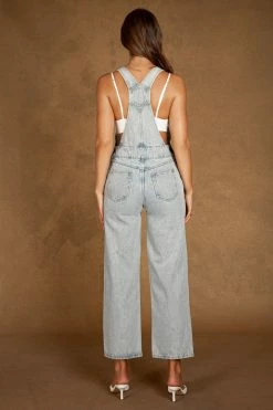EMS Janice Straight Leg Overalls - Light Blue