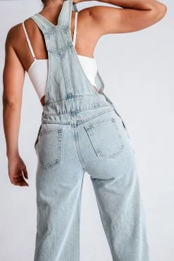 EMS Janice Straight Leg Overalls - Light Blue