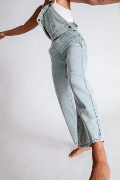 EMS Janice Straight Leg Overalls - Light Blue