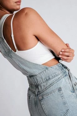 EMS Janice Straight Leg Overalls - Light Blue