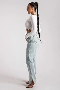 ROM Harper Long Sleeve Toggle Top - White All Tops