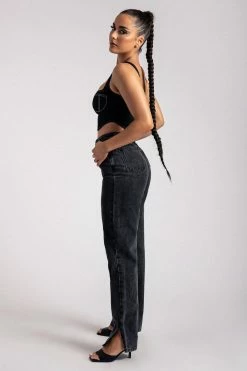 ROM Elsie Sleeveless Contrast Stitch Bustier Top - Black 23 ROM Elsie Sleeveless Contrast Stitch Bustier Top - Black