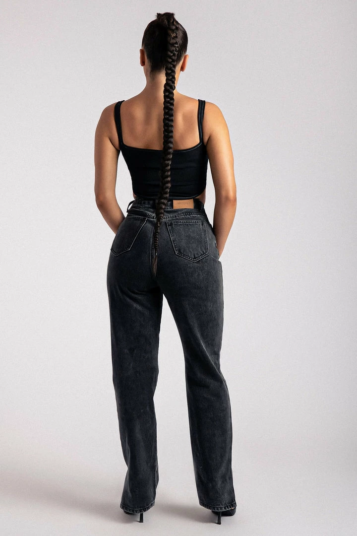 ROM Elsie Sleeveless Contrast Stitch Bustier Top - Black 8 ROM Elsie Sleeveless Contrast Stitch Bustier Top - Black