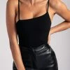 QNG All Tops Rosie Asymmetric Bodysuit - Black
