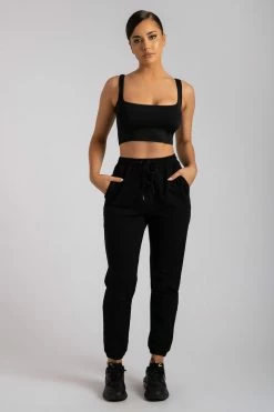 ROM All Bottoms Sylvia Loopback Joggers - Black