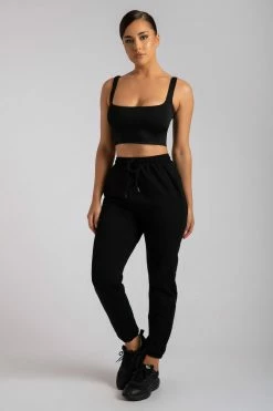 ROM All Bottoms Sylvia Loopback Joggers - Black 14 ROM All Bottoms Sylvia Loopback Joggers - Black