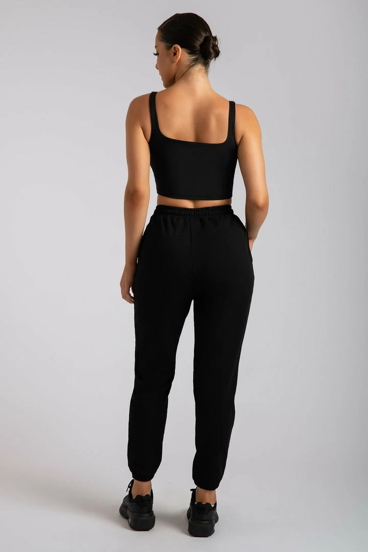 ROM All Bottoms Sylvia Loopback Joggers - Black 2 ROM All Bottoms Sylvia Loopback Joggers - Black