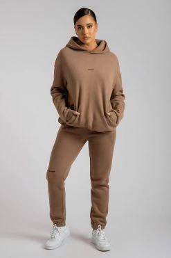 QNG Bay Unisex Oversized Cosy Hoodie - Mocha