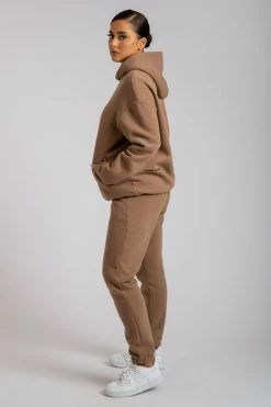 QNG Bay Unisex Oversized Cosy Hoodie - Mocha