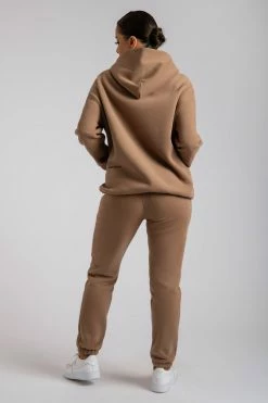 QNG Bay Unisex Oversized Cosy Hoodie - Mocha