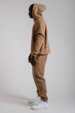 QNG Bay Unisex Oversized Cosy Hoodie - Mocha