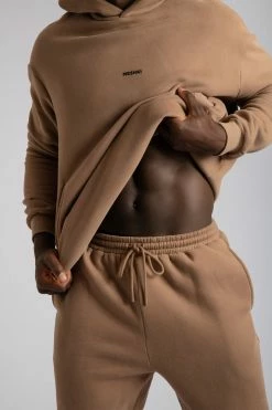 QNG Bay Unisex Oversized Cosy Hoodie - Mocha