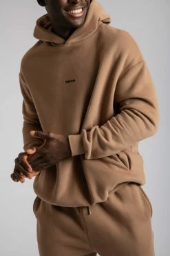 QNG Bay Unisex Oversized Cosy Hoodie - Mocha