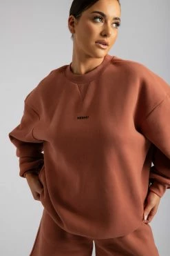 QNG Max Unisex Crew Neck Cosy Sweater - Sienna