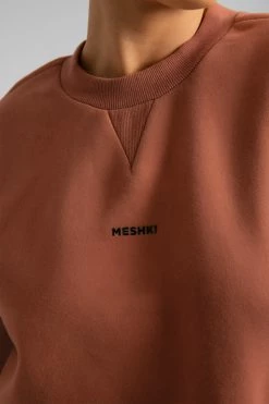 QNG Max Unisex Crew Neck Cosy Sweater - Sienna