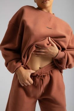 QNG Max Unisex Crew Neck Cosy Sweater - Sienna