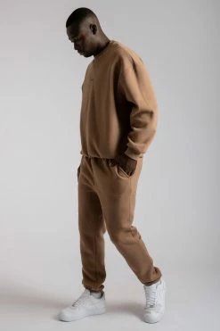 QNG Charlie Unisex Cosy Jogger - Mocha Two Piece Sets