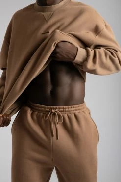 QNG Charlie Unisex Cosy Jogger - Mocha Two Piece Sets