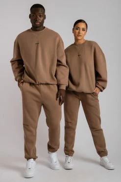 QNG Charlie Unisex Cosy Jogger - Mocha Two Piece Sets