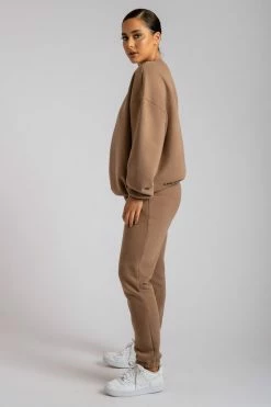 QNG Charlie Unisex Cosy Jogger - Mocha Two Piece Sets