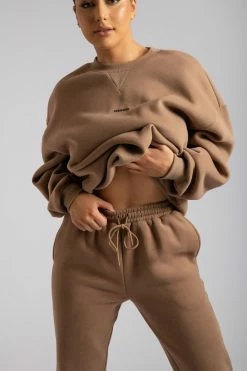 QNG Charlie Unisex Cosy Jogger - Mocha Two Piece Sets