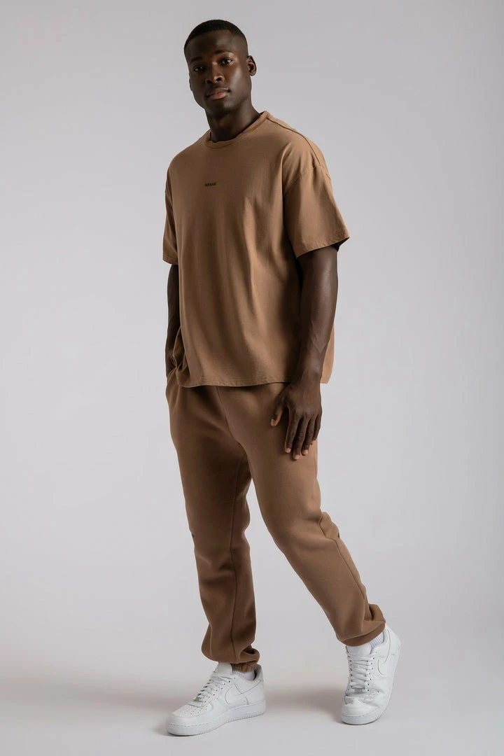 QNG Sloane Unisex Oversized T-Shirt - Mocha 9 QNG Sloane Unisex Oversized T-Shirt - Mocha