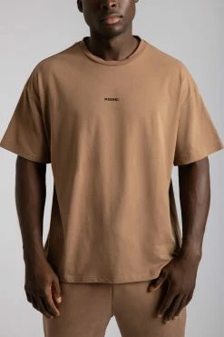 QNG Sloane Unisex Oversized T-Shirt - Mocha 23 QNG Sloane Unisex Oversized T-Shirt - Mocha