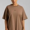 QNG Sloane Unisex Oversized T-Shirt - Mocha