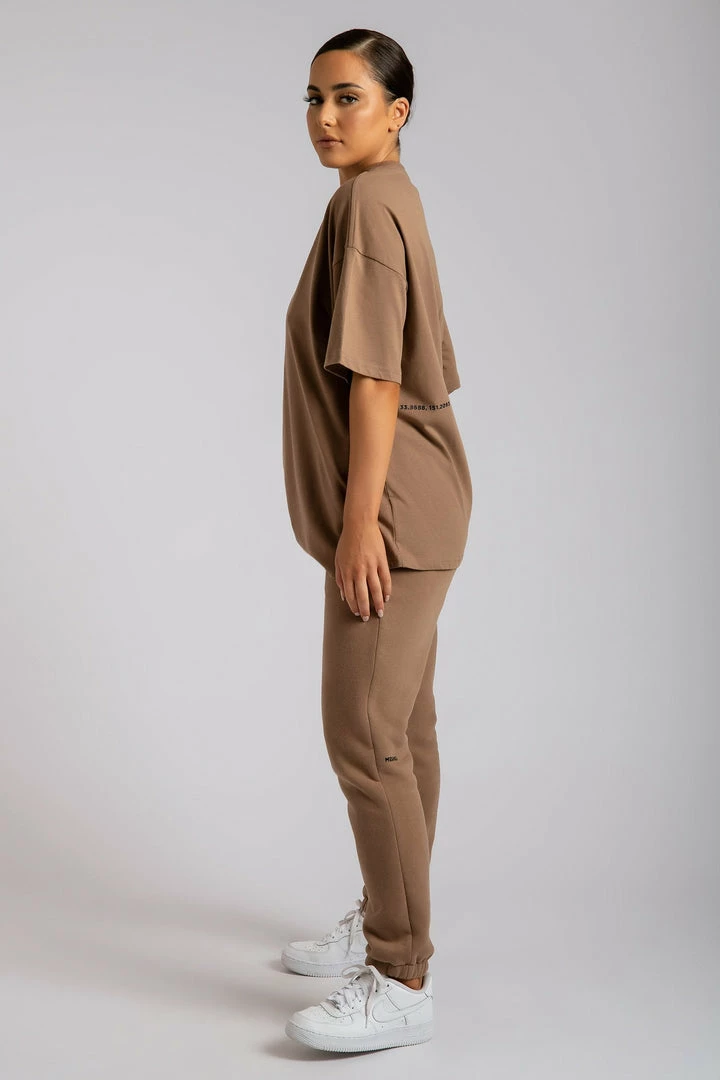 QNG Sloane Unisex Oversized T-Shirt - Mocha 5 QNG Sloane Unisex Oversized T-Shirt - Mocha