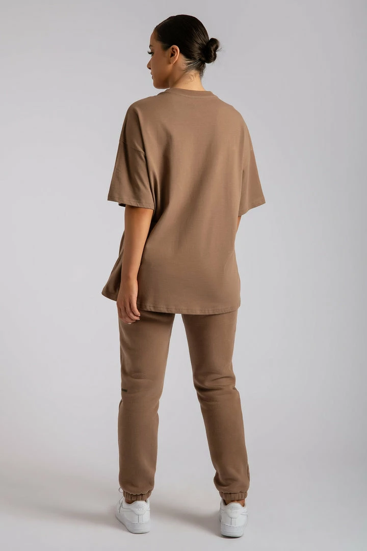 QNG Sloane Unisex Oversized T-Shirt - Mocha 3 QNG Sloane Unisex Oversized T-Shirt - Mocha