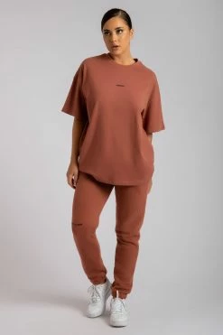 QNG All Bottoms Charlie Unisex Cosy Jogger - Sienna