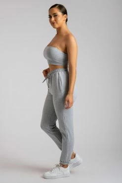 ROM Sylvia Loopback Joggers - Grey Marle