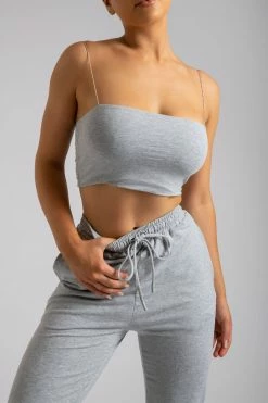 ROM Sylvia Loopback Joggers - Grey Marle