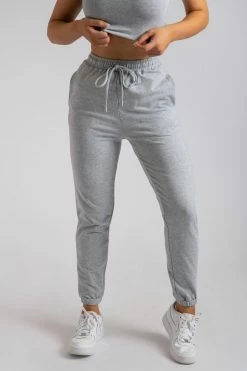 ROM Sylvia Loopback Joggers - Grey Marle