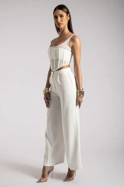 WNT Delaney Corset Bustier - White