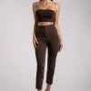WNT Indie High Waist Pants - Chocolate