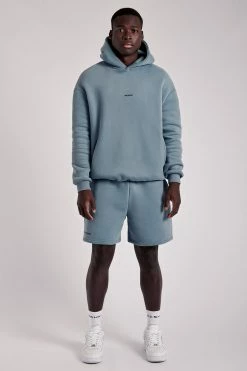 QNG Bay Unisex Oversized Cosy Hoodie - Steel Blue 28 QNG Bay Unisex Oversized Cosy Hoodie - Steel Blue