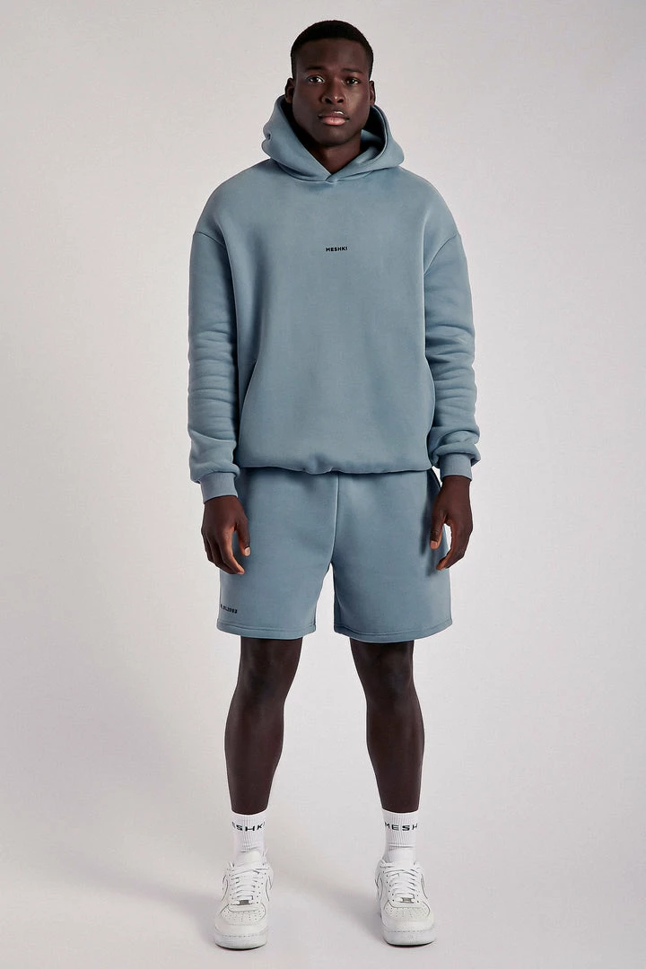 QNG Bay Unisex Oversized Cosy Hoodie - Steel Blue 11 QNG Bay Unisex Oversized Cosy Hoodie - Steel Blue